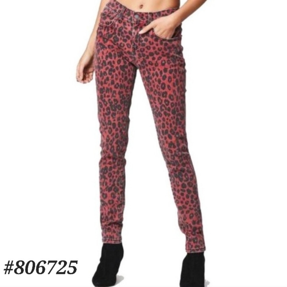 🤍NEW! Carmar Leopard RYAN slim mid-rise jeans Size 25 - Picture 9 of 9